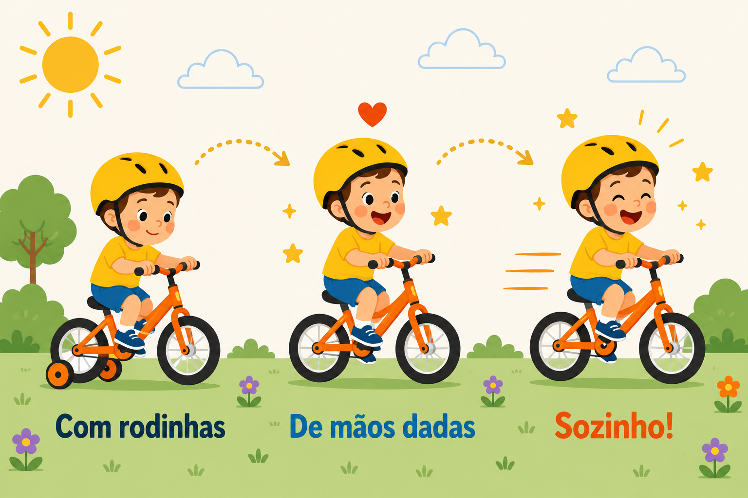 Dormir é como aprender a andar de bicicleta