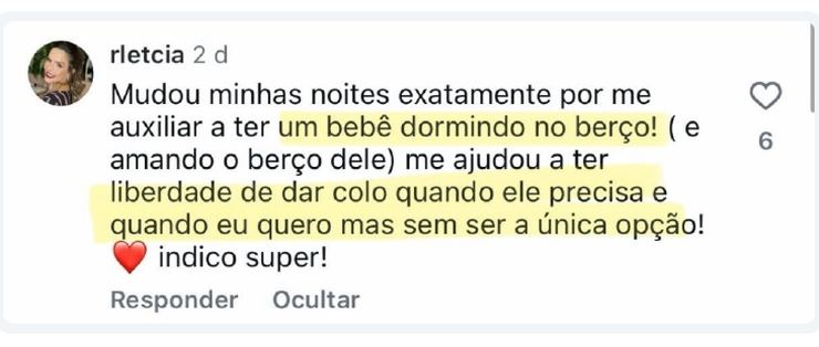 Print da conversa de Letícia com as Doutoras do Berço